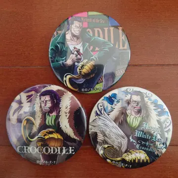 원피스 크로커다일 캔뱃지 3종 세트