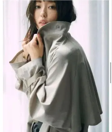 [ 정가 4만 2천 엔 ] FRAY I.D 스탠드 카라 오버코트