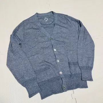 사이드 슬로프 남성용 가디건 코튼 블루 계열 사이즈 1