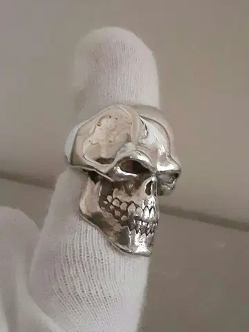크레이지 피그 사이코 킬러 실버 925 스컬 반지