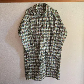 LINTON 컬러풀 체크 레인코트