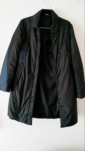 질 샌더 네이비 롱 코트 다운 네이비