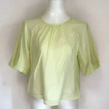 리플렉트 파스텔 그린 쉬폰 블라우스 M 9