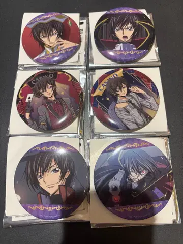 코드기어스 럭키 캔뱃지 BOX 를르슈 6종 세트 1