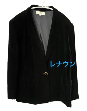 레나운 AGASA 벨로아 자켓 블랙 빅 사이즈