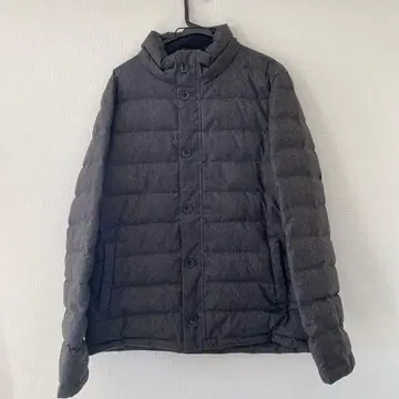 그레이 헤링본 다운 자켓