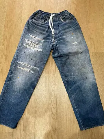 US 오리지널 Fake Vintage Denim Easy Pants