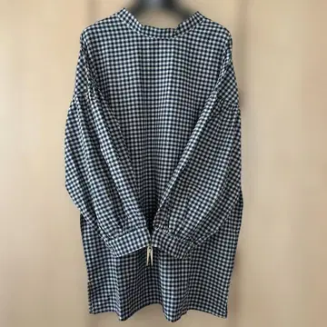 사만사 모스모스 전후 2WAY 볼륨 소매 튜닉 블루