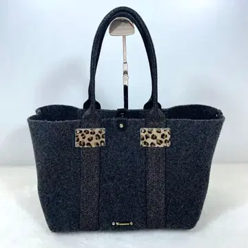 [ 새상품급 ] TOPKAPI 이탈리아 펠트 라메 테이프 콤비 토트백