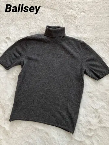 Ballsey 울 반팔 니트 터틀넥 투모로우랜드