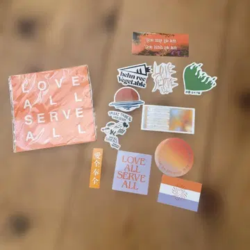 후지이 카제 LOVE ALL SERVE ALL 스티커
