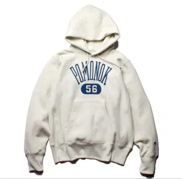 챔피온 리버스 위브 청단택 칼리지 프린트 후드티 L