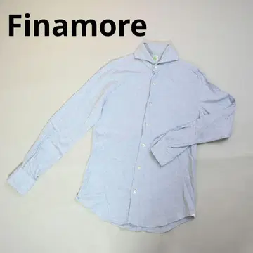 384 Finamore 피나모레 긴팔 셔츠 라이트 블루 가을/겨울용