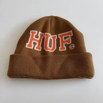 HUF 로고 브라운 비니