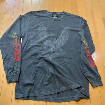 BLUEGROOVE VINTAGE 다크 그레이 긴팔 셔츠 L