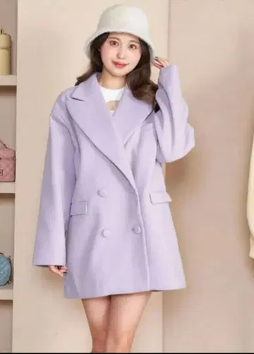 다리치 스프링 컬러 미들 코트