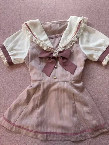 LIZLISA 세일러 카라 셋업 핑크 리즈리사 지뢰계 양산형