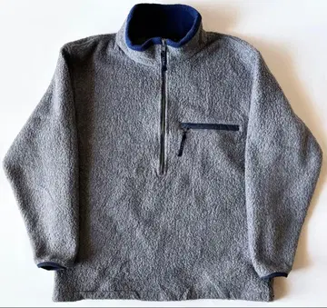 80s L.L.Bean 하프 지퍼 플리스 보아 자켓 빈티지