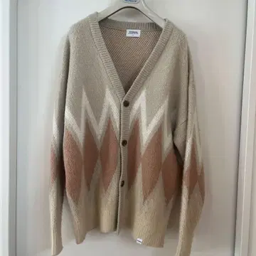 COVERNAT 아가일 모헤어 가디건 S