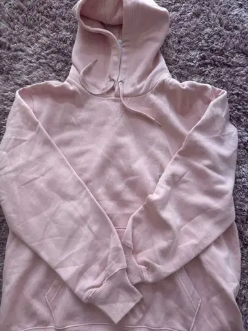 gu 미사용 새상품 핑크 후드 부착 후드티 XL