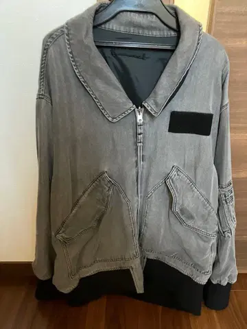 지나시스 그레이 집업 자켓