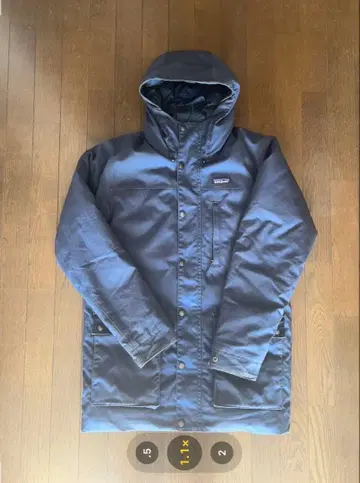 patagonia 메이플 그로브 다운 후드티 네이비