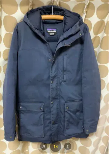 patagonia 메이플 그로브 다운 후드티 네이비