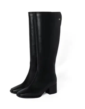 herlipto Back Slit Long Boots black 38