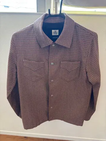 ZUCCA 브라운 체크 자켓