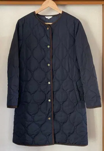 네이비 퀼팅 아우터