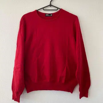 DAKS 레드 크루넥 스웨터