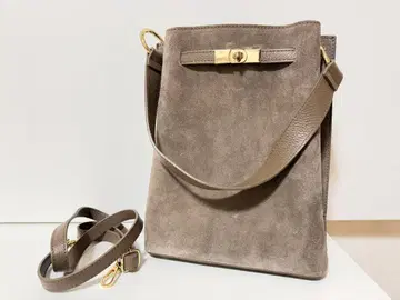 이탈리아제 PRATO 천연 가죽 숄더백