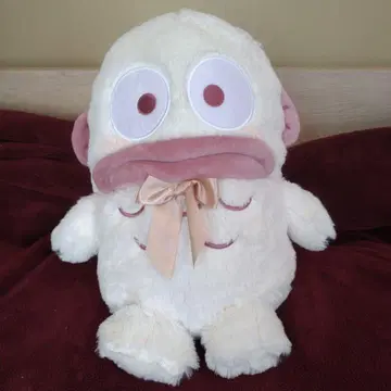 한교동 크림색 리본 포함 봉제 인형 약 40cm