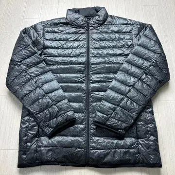 유니클로 울트라 라이트 다운 자켓 L 그레이 올 패턴