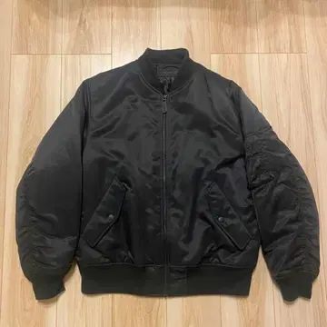 미사용 새상품 UNIQLO 유니클로 MA-1 블루종 블랙 L