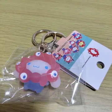 만박 산리오 미야쿠미야쿠 입체 마스코트 키링 클리어 시나모롤