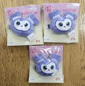 TWICE LOVERYS 봉제 인형 헤어핀 GiGO 사나