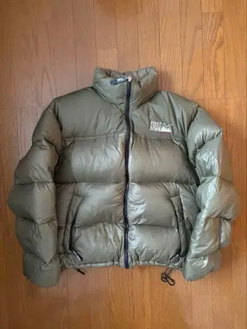 퍼스트 다운 다운 자켓 카키 그린 usa제 90s 눕시