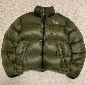퍼스트 다운 다운 자켓 카키 그린 usa제 90s 눕시