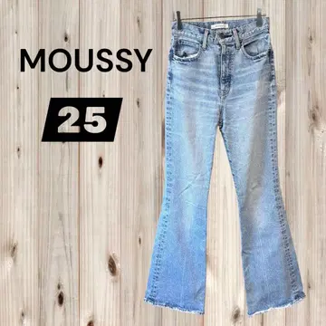 인기 MOUSSY [ 25 ] 플레어 데님 일본제 마우지