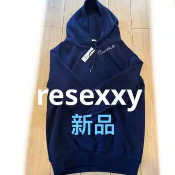 RESEXXY 속기모 후드 맨투맨 미니 원피스 미사용 새상품