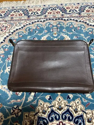 Daniel&Bob 가죽 클러치백 브라운