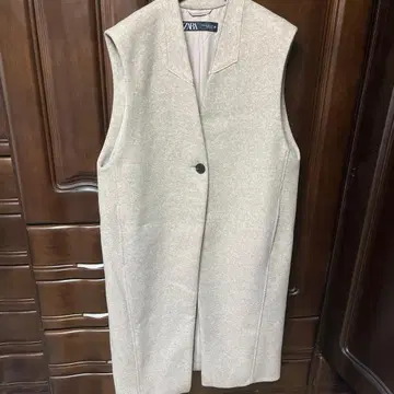 ZARA 베이지 베스트 롱 코트