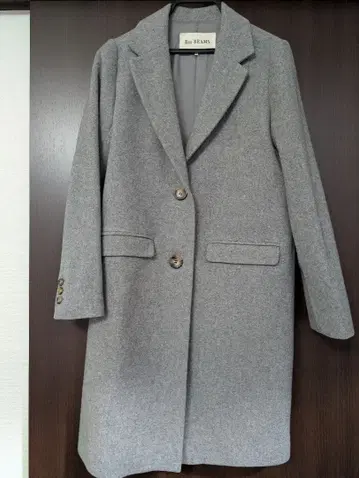 Ray BEAMS 그레이 울 코트 새상품급