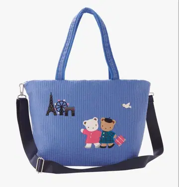 familiar 비오는날 voyage 토트백 파랑