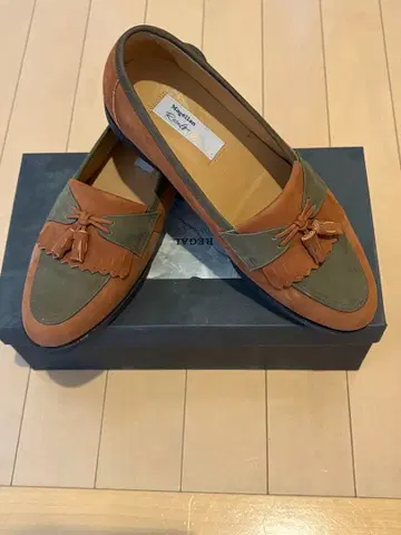 프린지 달린 로퍼 오렌지 그린