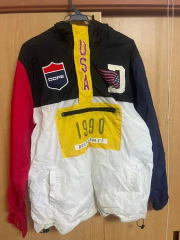 DOPE 멀티 컬러 나일론 자켓 M