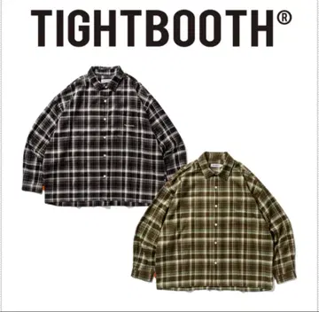 TIGHTBOOTH PLAID L/S SHIRT 블랙 L 스트릿