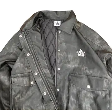 Such a stan metal logo jacket 가죽 자켓