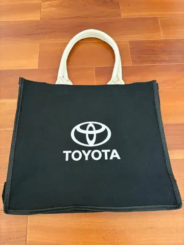 TOYOTA 토트백 블랙 캔버스